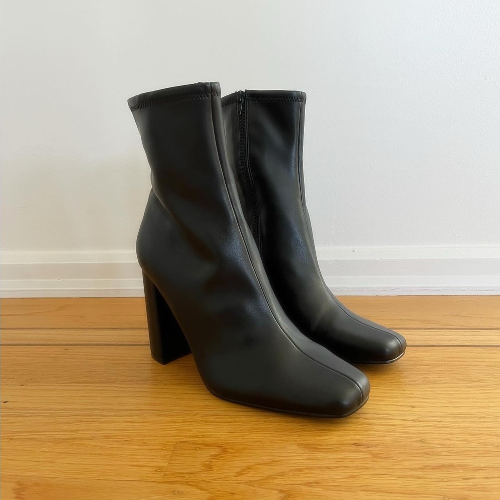 STEVE MADDEN LYNDEN black ankle boots 9.5